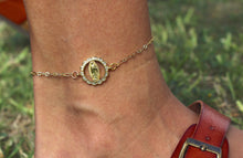 Load image into Gallery viewer, Gold Virgin Mary Anklet
