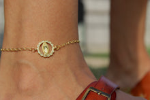 Load image into Gallery viewer, Gold Virgin Mary Anklet
