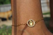 Load image into Gallery viewer, Gold Virgin Mary Anklet
