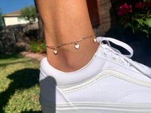 Load image into Gallery viewer, Mini Heart Anklet (ALL COLORS)
