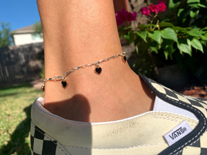 Mini Heart Anklet (ALL COLORS)